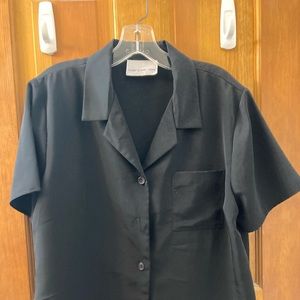 Susan graver short sleeve blouse